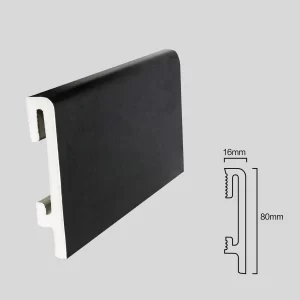 PVC Skirting Board W-BL80